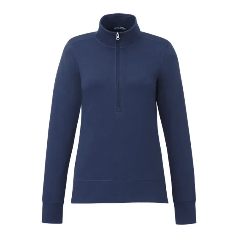 Custom Women's Dayton Classic Fleece Half Zip Pullover — view 6