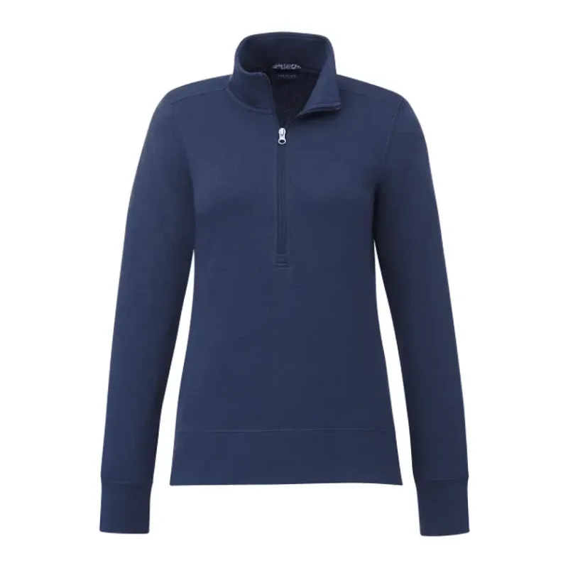 Custom Women's Dayton Classic Fleece Half Zip Pullover — view 8