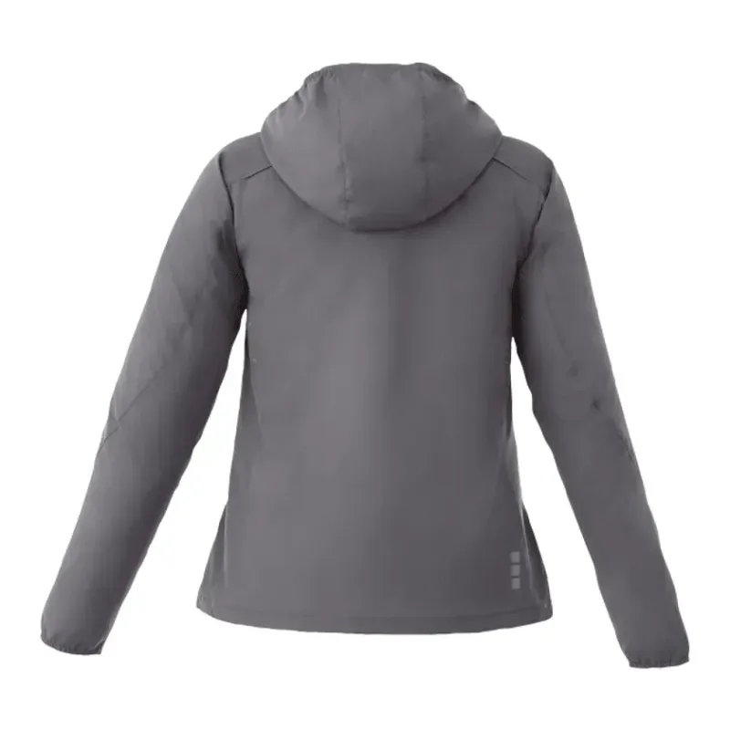 Custom Lightweight Water Resistant Jacket with Hood - Women's FLINT — view 2
