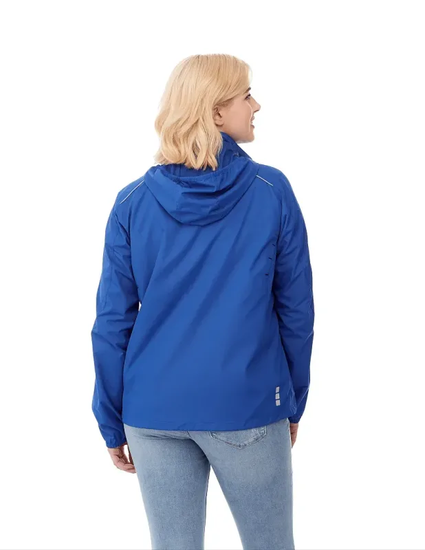 Custom Lightweight Water Resistant Jacket with Hood - Women's FLINT — view 24