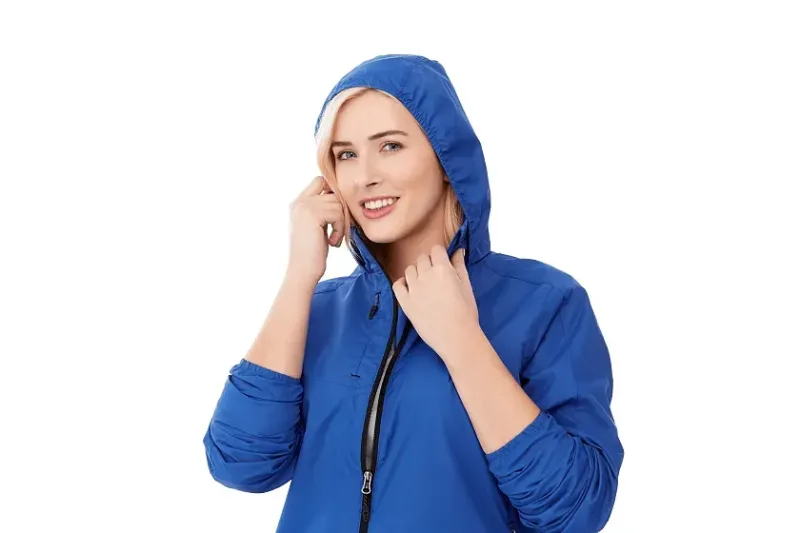Custom Lightweight Water Resistant Jacket with Hood - Women's FLINT — view 26