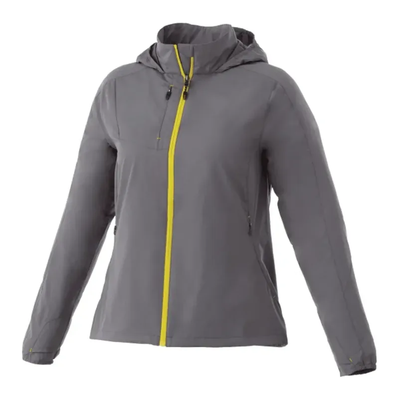 Custom Lightweight Water Resistant Jacket with Hood - Women's FLINT — view 3