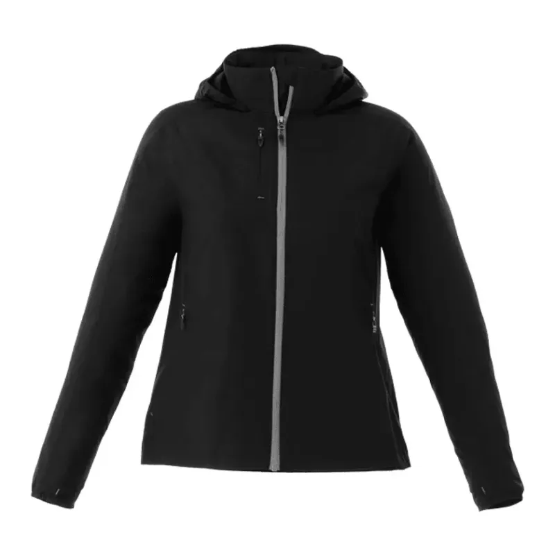 Custom Lightweight Water Resistant Jacket with Hood - Women's FLINT — view 40