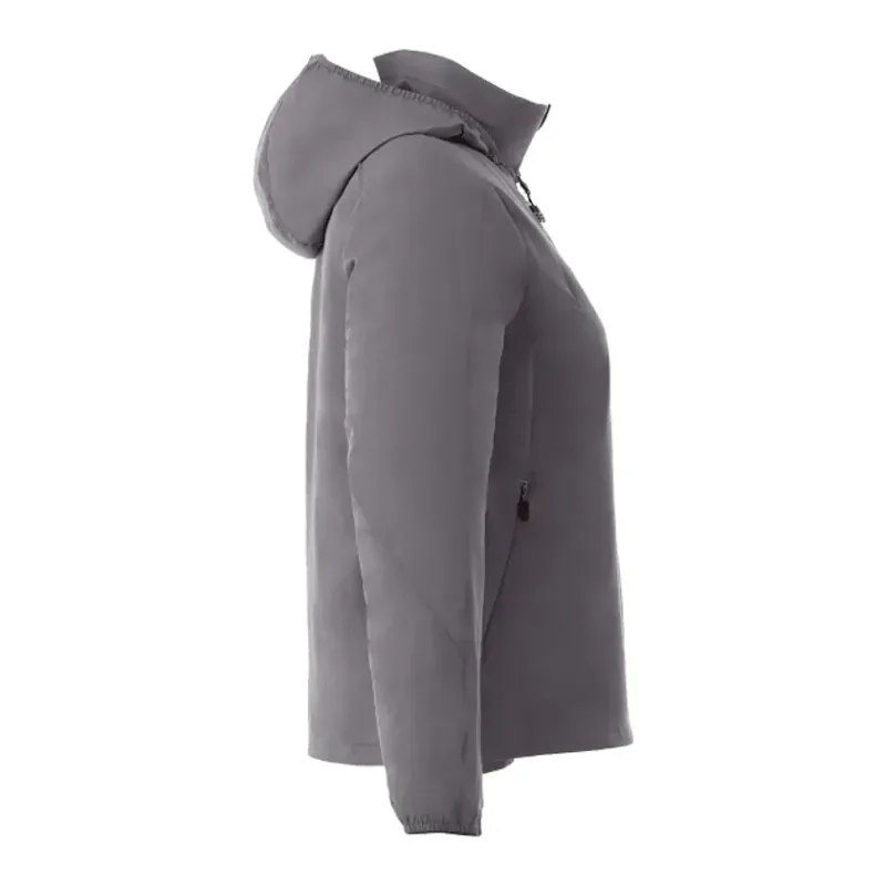 Custom Lightweight Water Resistant Jacket with Hood - Women's FLINT — view 5
