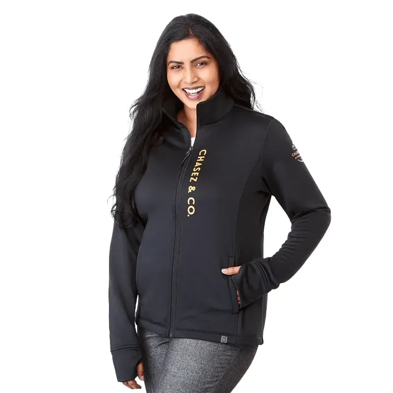 Custom Eco Knit Women's Frazier Jacket with No Contact Keychain — view 10