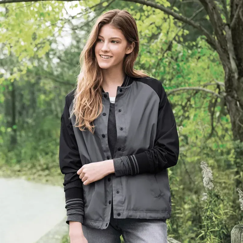 Custom Women's Hargrave Roots73 Varsity Jacket — view 3