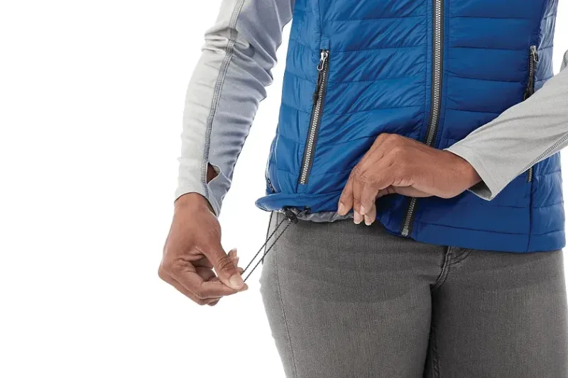 Custom Women's Insulated Packable Puffer Vest with Hood - Junction — view 13