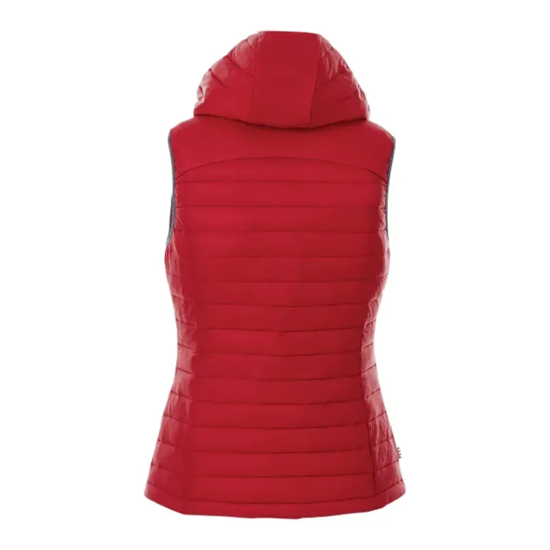 Custom Women's Insulated Packable Puffer Vest with Hood - Junction — view 2