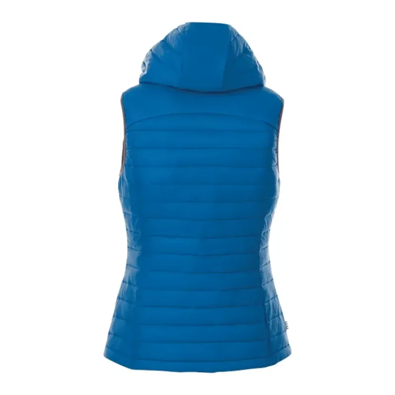 Custom Women's Insulated Packable Puffer Vest with Hood - Junction — view 5
