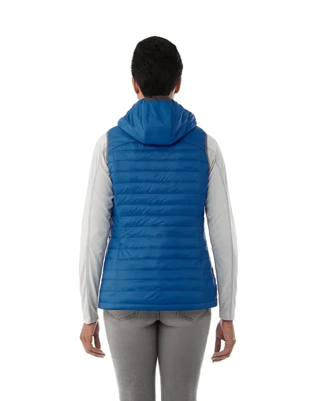 Custom Women's Insulated Packable Puffer Vest with Hood - Junction — view 6