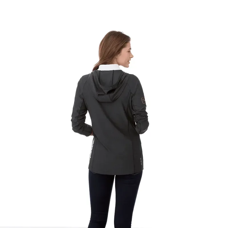 Custom Branded Women's Full Zip Lightweight Stretch Knit Jacket Hoodie - Kaiser Style — view 9