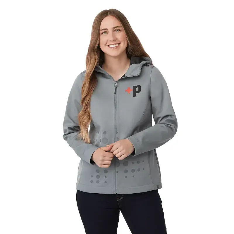 Branded Women's LEFROY Eco Softshell Jacket with Hood