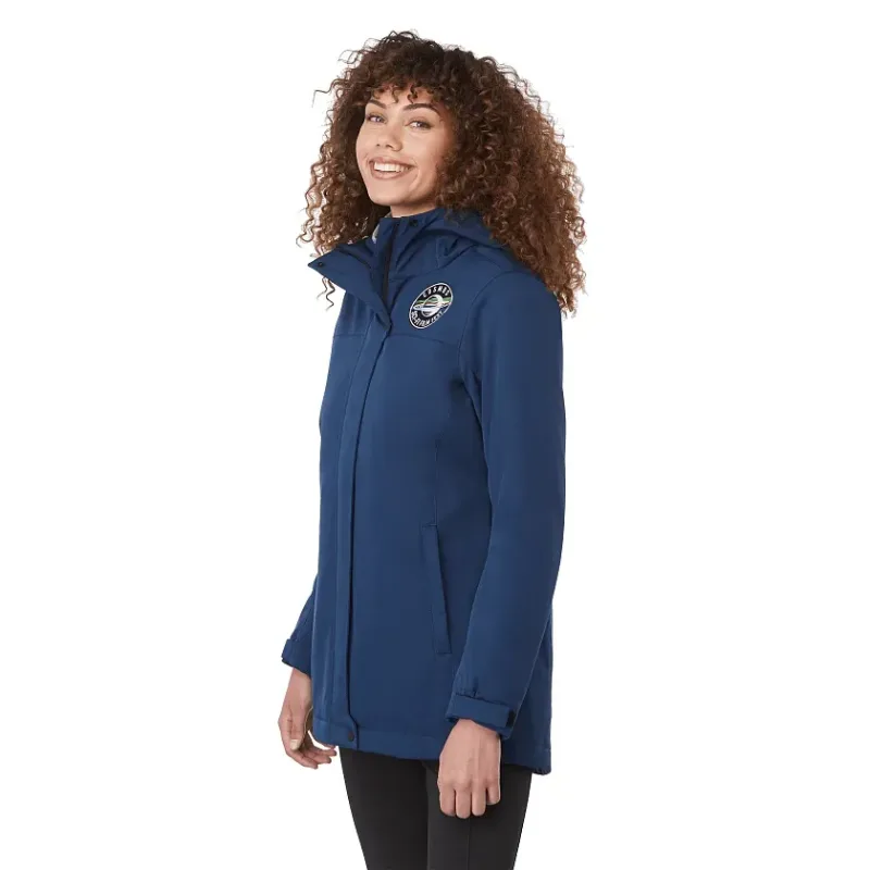 Customizable Women's Eco Insulated Hoodie Jacket - Lena — view 10