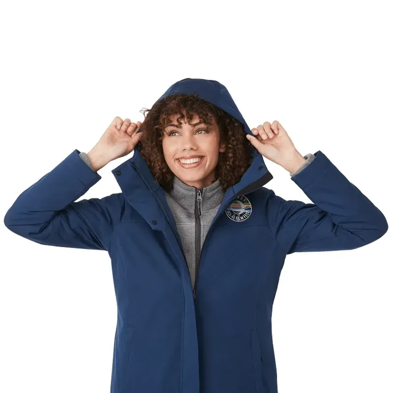 Customizable Women's Eco Insulated Hoodie Jacket - Lena — view 11