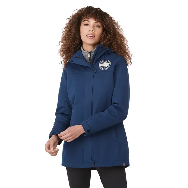 Customizable Women's Eco Insulated Hoodie Jacket - Lena — view 13
