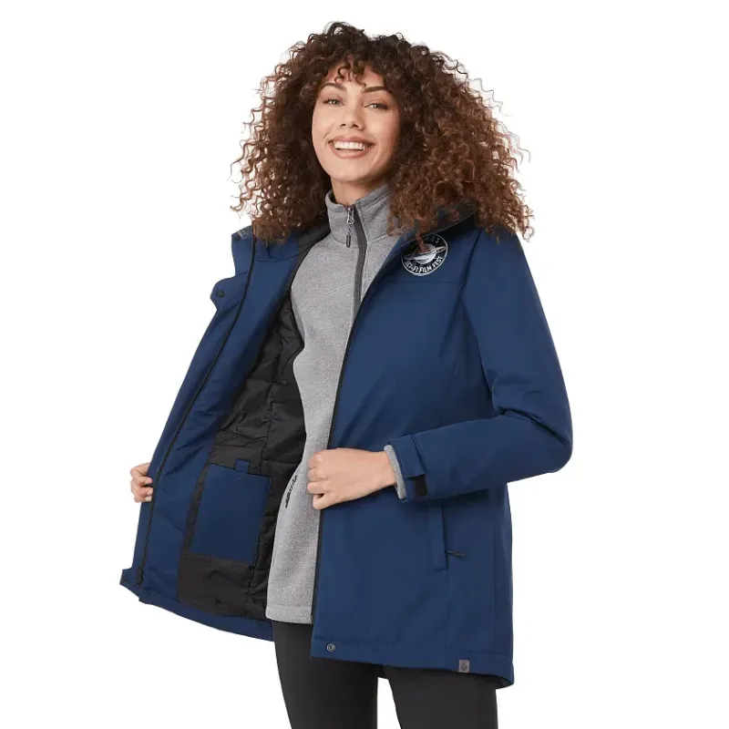Customizable Women's Eco Insulated Hoodie Jacket - Lena — view 14