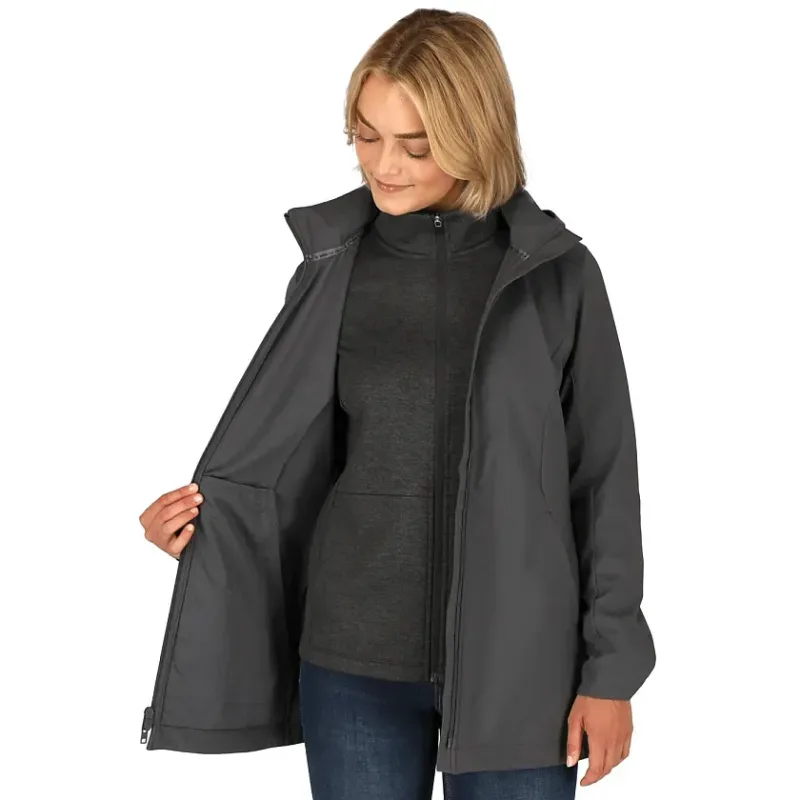 Custom Eco Softshell Jacket for Women - Manzano — view 25