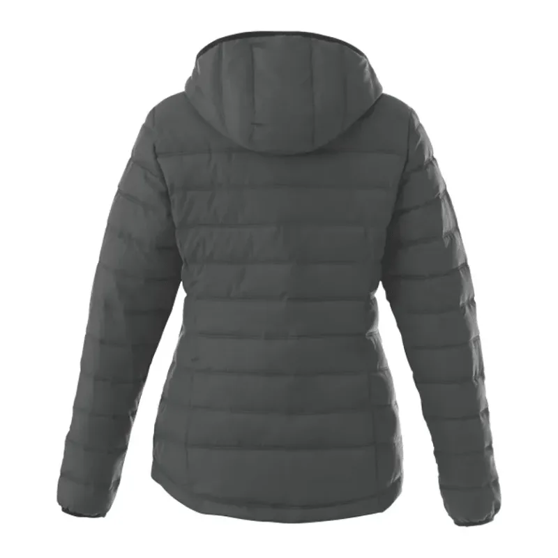 Custom NORQUAY Insulated Puffer Jacket with Hood for Women — view 10