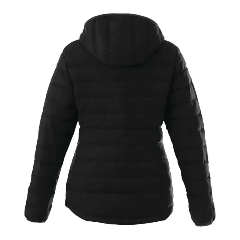 Custom NORQUAY Insulated Puffer Jacket with Hood for Women — view 2