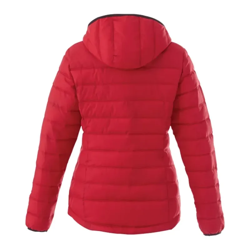 Custom NORQUAY Insulated Puffer Jacket with Hood for Women — view 4