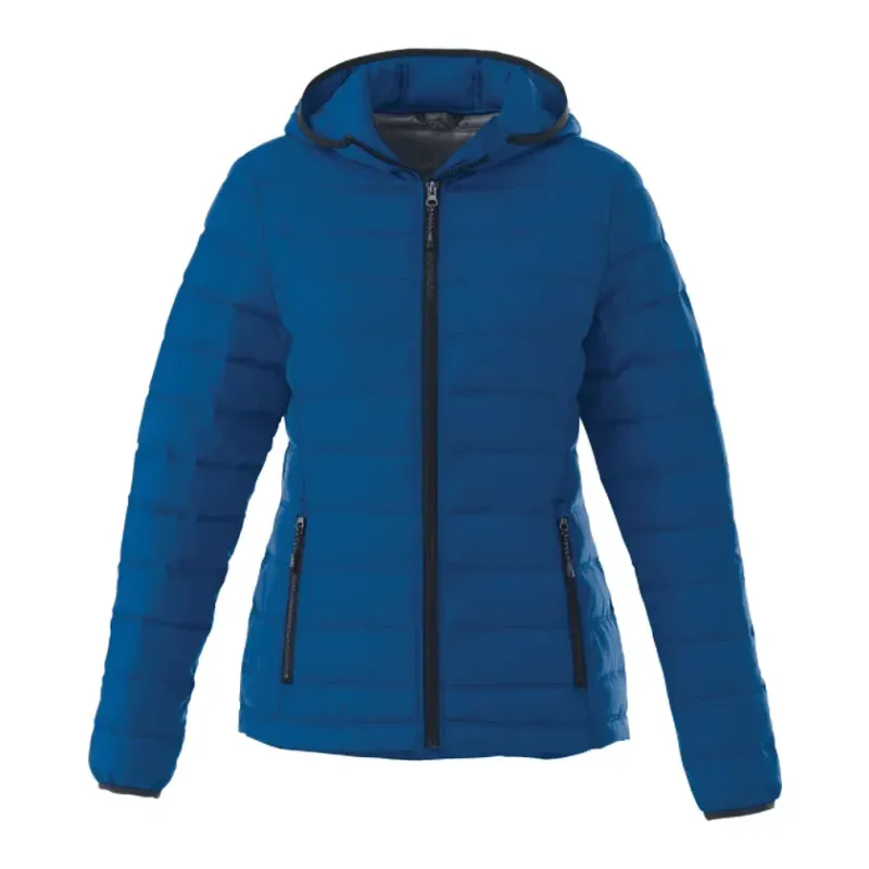 Custom NORQUAY Insulated Puffer Jacket with Hood for Women — view 5