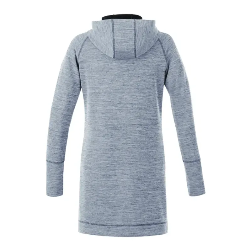 Personalized Women's Performance Full Zip Knit Hoodie Tunic - Odell — view 6