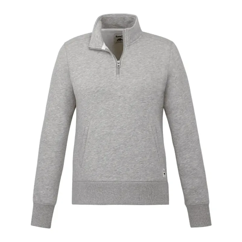 Custom Branded Women's Paddlecreek Sueded Fleece Quarter Zip Pullover — view 12