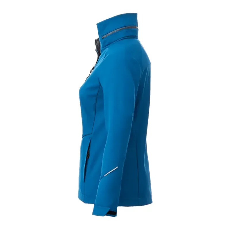 Custom Women's Waterproof Softshell Jacket with Roll-Away Hood - Peyto — view 11