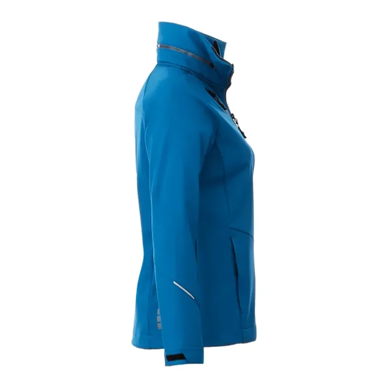 Custom Women's Waterproof Softshell Jacket with Roll-Away Hood - Peyto — view 12