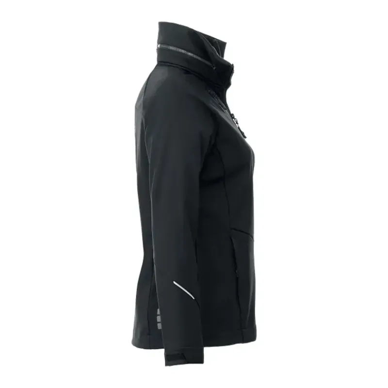 Custom Women's Waterproof Softshell Jacket with Roll-Away Hood - Peyto — view 20