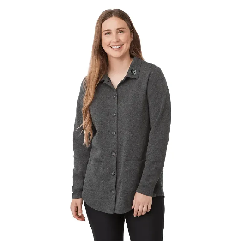 Customizable Women's Eco Knit Button Cardi — view 10