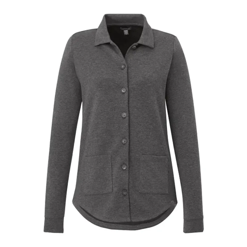 Customizable Women's Eco Knit Button Cardi — view 12