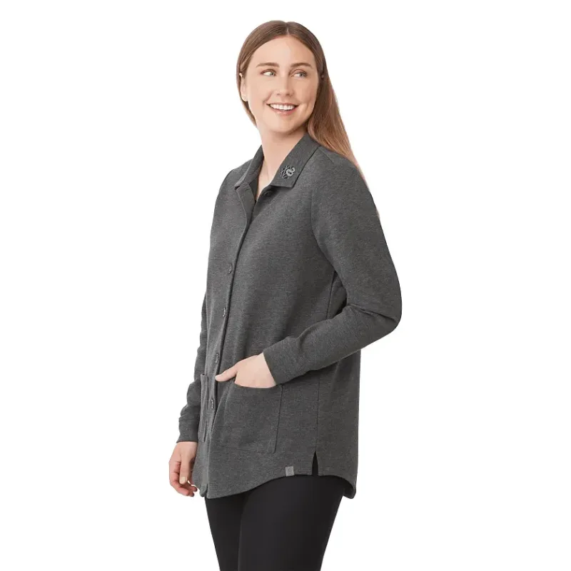 Customizable Women's Eco Knit Button Cardi — view 15