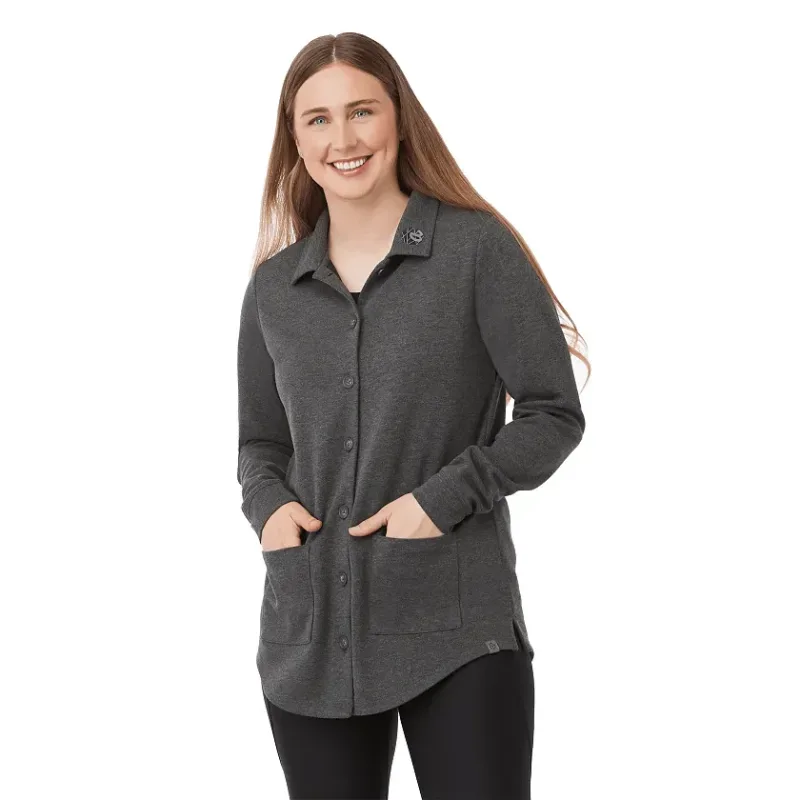 Customizable Women's Eco Knit Button Cardi — view 19