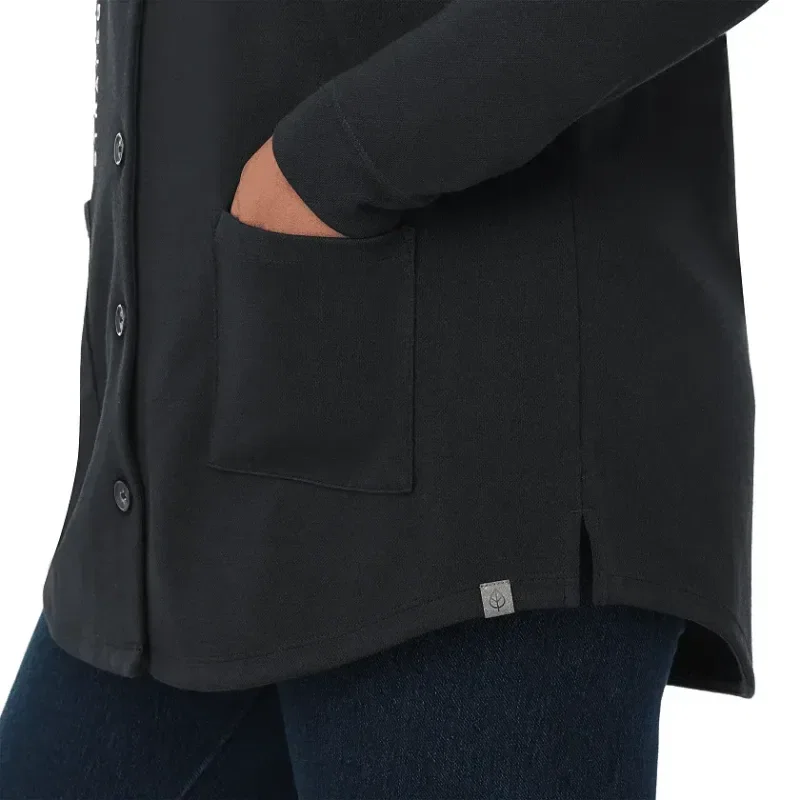 Customizable Women's Eco Knit Button Cardi — view 2