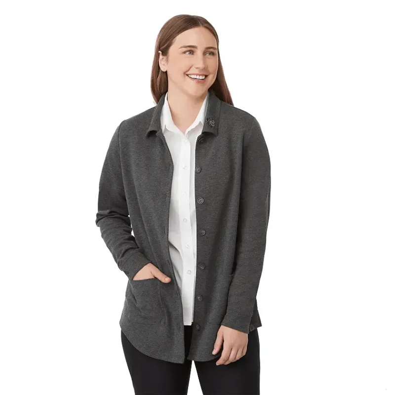 Customizable Women's Eco Knit Button Cardi — view 20
