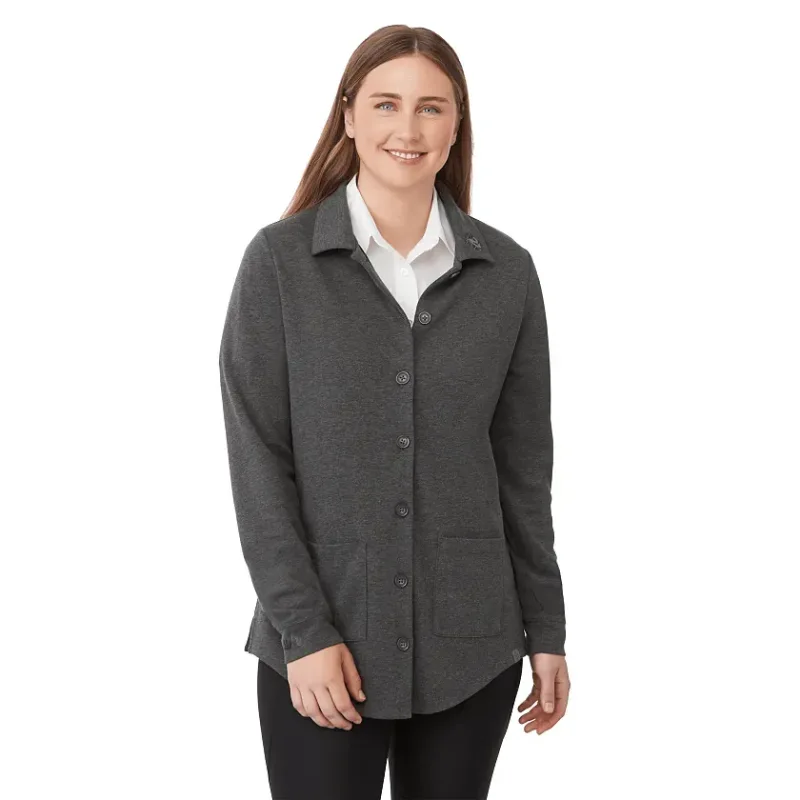 Customizable Women's Eco Knit Button Cardi — view 21