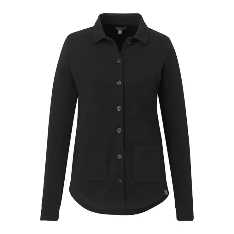 Customizable Women's Eco Knit Button Cardi — view 4