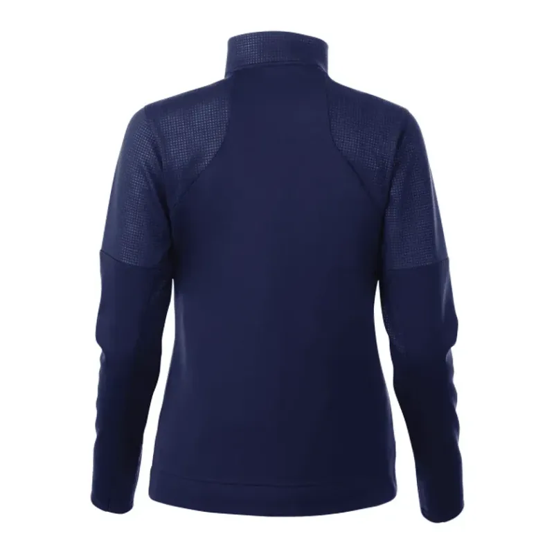 Branded Women's Full Zip Performance Jacket with Thumb Holes - Senger Knit — view 16