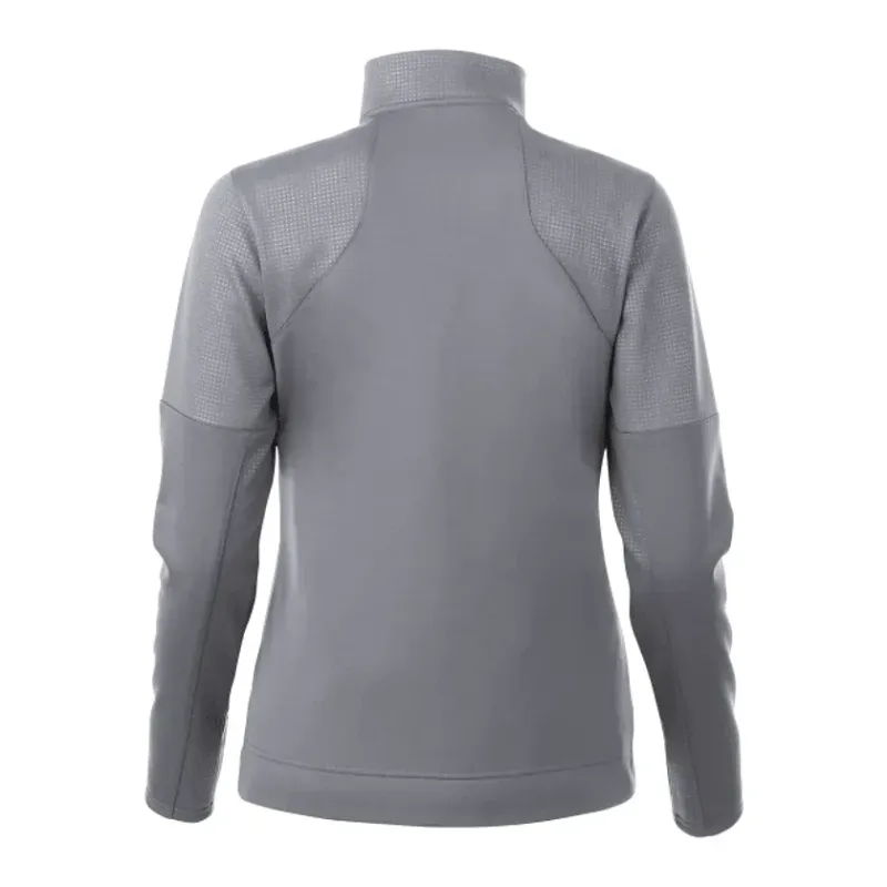 Branded Women's Full Zip Performance Jacket with Thumb Holes - Senger Knit — view 2