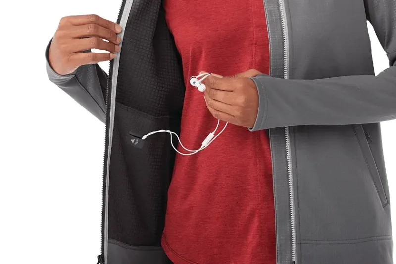 Branded Women's Full Zip Performance Jacket with Thumb Holes - Senger Knit — view 7