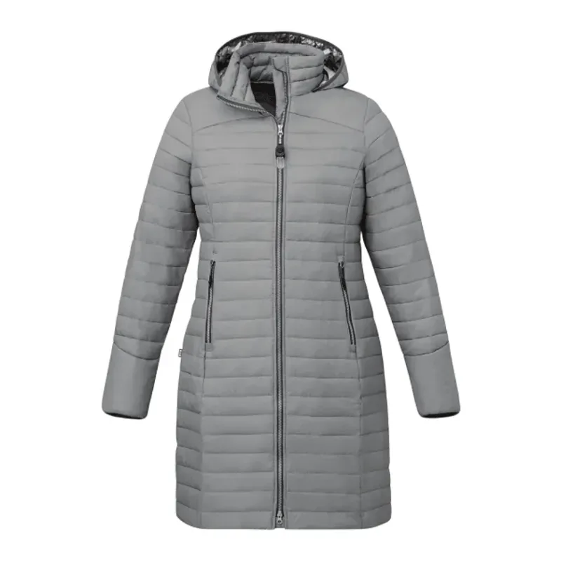 Custom Silverton Insulated Puff Jacket for Women - Long and Lightweight — view 13