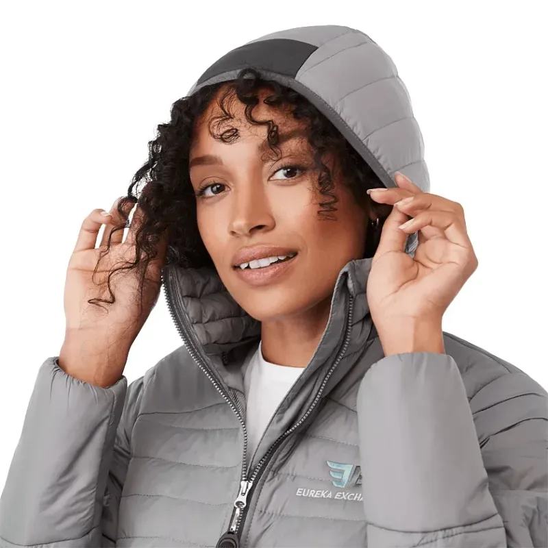 Custom Silverton Insulated Puff Jacket for Women - Long and Lightweight — view 17