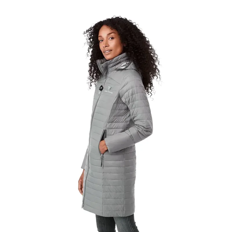 Custom Silverton Insulated Puff Jacket for Women - Long and Lightweight — view 18