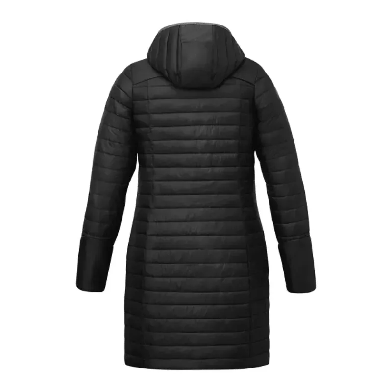 Custom Silverton Insulated Puff Jacket for Women - Long and Lightweight — view 2