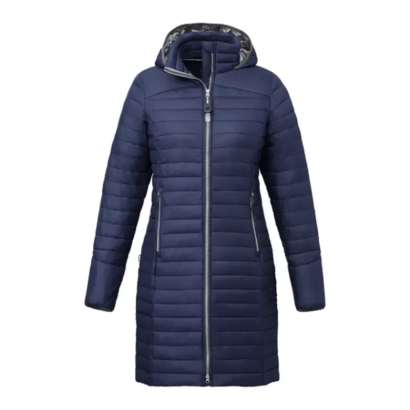 Custom Silverton Insulated Puff Jacket for Women - Long and Lightweight — view 5