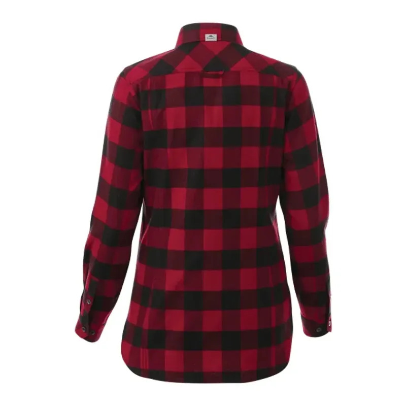 Custom Long Sleeve Women's Flannel Shirt - Roots73 Sprucelake — view 4