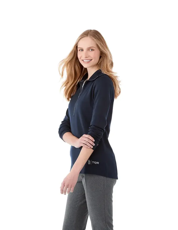 Custom Stratton Women's Knit Half Zip Top — view 11