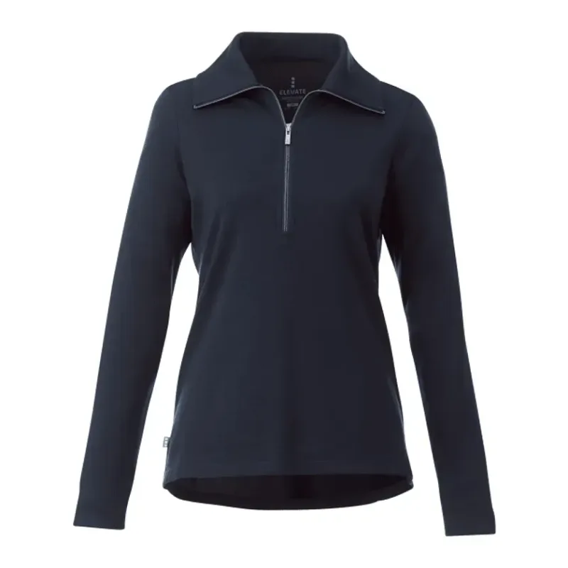 Custom Stratton Women's Knit Half Zip Top — view 7