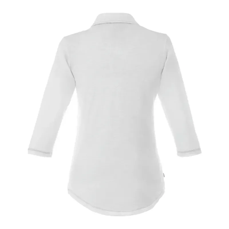 Custom Branded Women's Tipton 3/4 Sleeve Polo Shirt — view 2